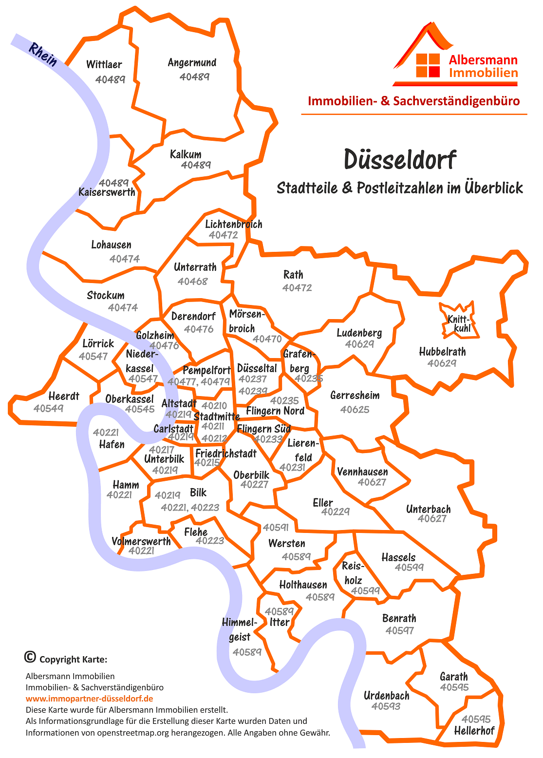Karte Von Düsseldorf