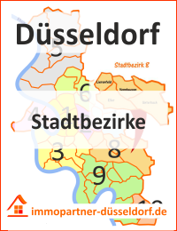 Stadtbezirk Karte Düsseldorf